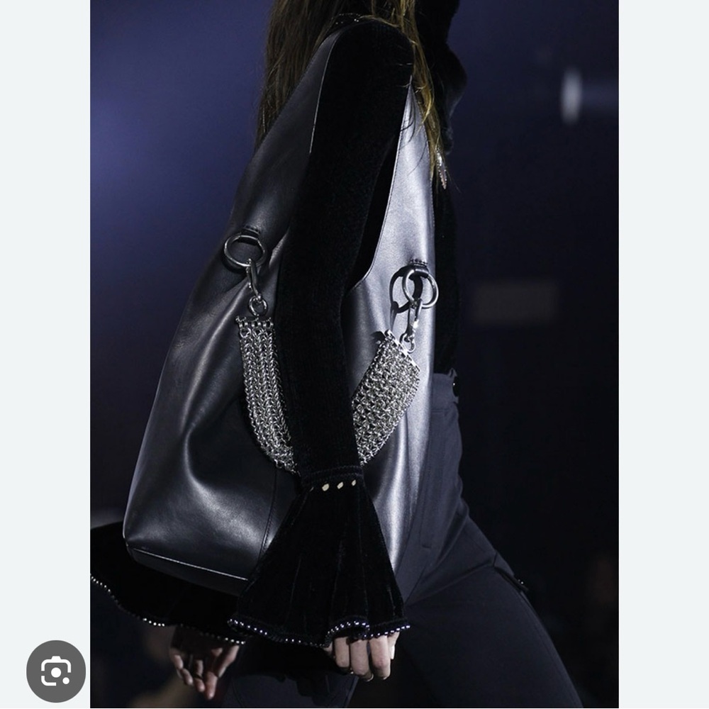 Alexander Wang XL Genesis Box Chain Leather Hobo Shoulder Mahogany - Picture 12 of 13